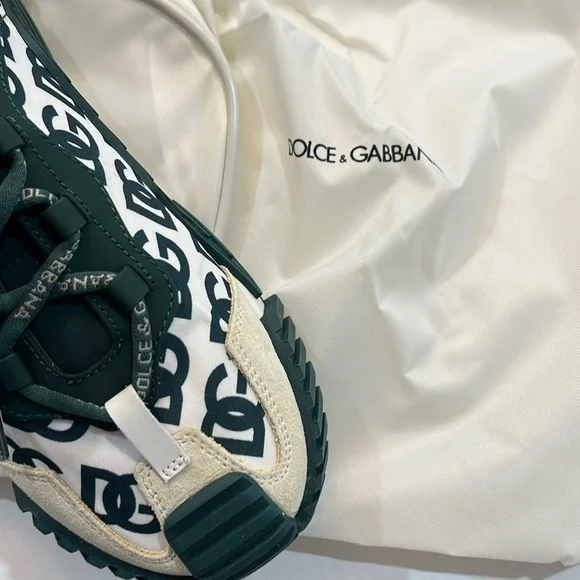 DOLCE & GABBANNA AUTHENTIC SNEAKER SIZE 34 OROSTA BASSA VERDE 8N145 BRAND NEW - Picture 2 of 7
